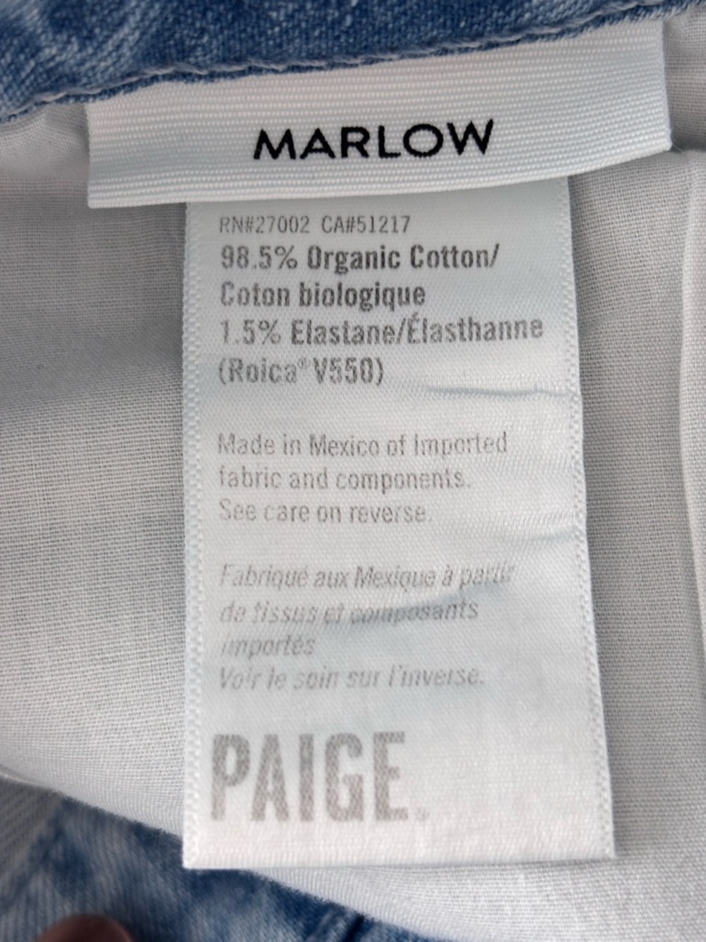 PAIGE Marlow Reverse Seamed Super Flare High Rise Jeans--NWT--27 - Picture 14 of 16